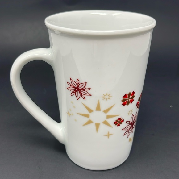 STARBUCKS: White/Red Holiday/Christmas Collectible Coffee Mug. 12oz - Picture 3 of 7